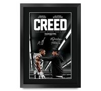HWC Trading FR A3 Creed 1 Michael B Jordan Cadeaux imprimés affiche photo autographe signée pour les fans de cinéma - A3 Encadré