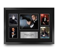 HWC Trading FR A3 Daniel Craig James Bond Cadeaux Imprimé Signé Autographe Photo pour les fans de cinéma - A3 Encadré
