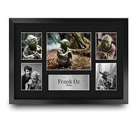 HWC Trading FR A3 Frank Oz Star Wars Yoda Cadeaux Imprimé Signé Autographe Photo pour les fans de cinéma - A3 Encadré