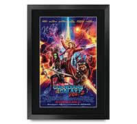 HWC Trading FR A3 Guardians of The Galaxy Vol 2 Chris Pratt Cadeaux imprimés affiche photo autographe signée pour les fans de cinéma - A3 Encadré