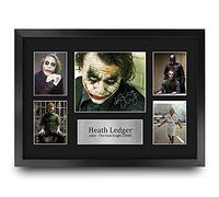 HWC Trading FR A3 Heath Ledger Dark Knight Joker Cadeaux Imprimé Signé Autographe Photo pour les fans de cinéma - A3 Encadré
