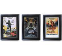 HWC Trading FR A3 Mad Max Mel Gibson Cadeaux imprimés affiche photo autographe signée pour les fans de cinéma - A3 Encadré