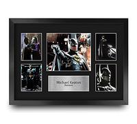 HWC Trading FR A3 Michael Keaton Batman Cadeaux Imprimé Signé Autographe Photo pour les fans de cinéma - A3 Encadré