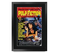HWC Trading FR A3 Pulp Fiction Bruce Willis Cadeaux imprimés affiche photo autographe signée pour les fans de cinéma - A3 Encadré