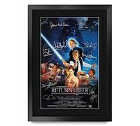 HWC Trading FR A3 - Return of the Jedi Cadeaux imprimés affiche photo autographe signée pour les fans de cinéma - A3 Encadré