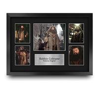 HWC Trading FR A3 Robbie Coltrane Harry Potter Rubeus Hagrid Cadeaux Imprimés Autographe Affichage d’autographes pour les fans de cinéma - A3 Encadré