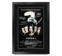 HWC Trading FR A3 Scream Cadeaux imprimés affiche photo autographe signée pour les fans de cinéma - A3 Encadré