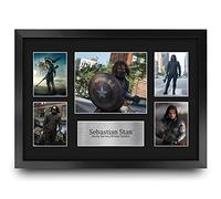 HWC Trading FR A3 Sebastian Stan Winter Soldier Bucky Barnes Cadeaux Imprimé Signé Autographe Photo pour les fans de cinéma - A3 Encadré
