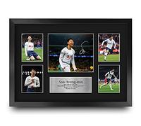 HWC Trading FR A3 Son Heung-min Tottenham Hotspurs Spurs Cadeaux imprimés photo autographe signée pour les fans de football et les supporters - A3 Encadré
