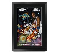 HWC Trading FR A3 Space Jam Cadeaux imprimés affiche photo autographe signée pour les fans de cinéma - A3 Encadré