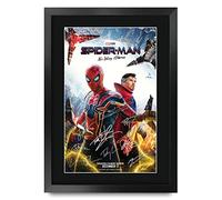 HWC Trading FR A3 Spider-Man: No Way Home Cadeaux imprimés affiche photo autographe signée pour les fans de cinéma - A3 Encadré
