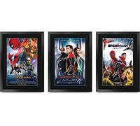 HWC Trading FR A3 Spiderman Collection Tom Holland Cadeaux Ensemble d’affiches imprimées Photo autographe signée pour les fans de cinéma - A3 Encadré