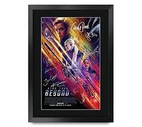 HWC Trading FR A3 Star Trek Beyond Cadeaux imprimés affiche photo autographe signée pour les fans de cinéma - A3 Encadré