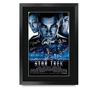 HWC Trading FR A3 Star Trek Cadeaux imprimés affiche photo autographe signée pour les fans de cinéma - A3 Encadré