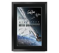 HWC Trading FR A3 Star Trek Into Darkness Cadeaux imprimés affiche photo autographe signée pour les fans de cinéma - A3 Encadré