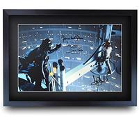 HWC Trading FR A3 Star Wars Darth Vader Luke Skywalker David Prowse Cadeaux imprimés affiche photo autographe signée pour les fans de cinéma - A3 Encadré