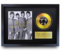 HWC Trading FR A3 The Beatles John Lennon Paul McCartney George Harrison Ringo Starr Cadeaux Imprimé Signé Autographe Photo pour les fans de musique - A3 Encadré