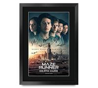 HWC Trading FR A3 The Maze Runner Death Cure Cadeaux imprimés affiche photo autographe signée pour les fans de cinéma - A3 Encadré