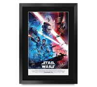 HWC Trading FR A3 The Rise of Skywalker Star Wars Cadeaux imprimés affiche photo autographe signée pour les fans de cinéma - A3 Encadré
