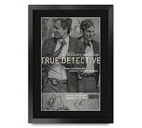 HWC Trading FR A3 True Detective Matthew McConaughey Cadeaux Imprimé Affiche autographe signée pour les fans de télévision - A3 Encadré