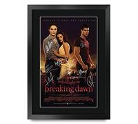 HWC Trading FR A3 Twilight Breaking Dawn Kristen Stewart Cadeaux imprimés affiche photo autographe signée pour les fans de cinéma - A3 Encadré