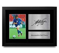 HWC Trading FR A4 Alessandro Del Piero Italy Cadeaux imprimés photo autographe signée pour les fans de football et les supporters - A4 Encadré