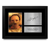 HWC Trading FR A4 Anthony Hopkins Hannibal Lecter Cadeaux Imprimé Signé Autographe Photo pour les fans de cinéma - A4 Encadré