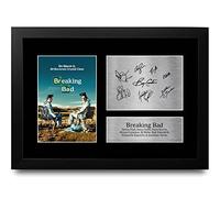 HWC Trading FR A4 Breaking Bad Cast Bryan Cranston, Aaron Paul Cadeaux Imprimé Signé Autographe Photo pour les fans de télévision - A4 Encadré