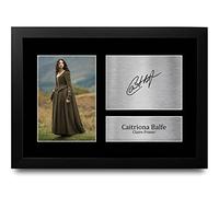 HWC Trading FR A4 Caitriona Balfe Outlander Cadeaux Imprimé Signé Autographe Photo pour les fans d’émissions de télévision - A4 Encadré