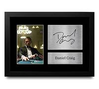 HWC Trading FR A4 Daniel Craig James Bond Cadeaux Imprimé Signé Autographe Photo pour les fans de cinéma - A4 Encadré