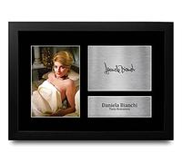 HWC Trading FR A4 Daniela Bianchi James Bond From Russia with Love Cadeaux Imprimé Signé Autographe Photo pour les fans de cinéma - A4 Encadré