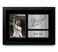 HWC Trading FR A4 Dele Alli Tottenham Hotspurs Cadeaux imprimés photo autographe signée pour les fans de football et les supporters - A4 Encadré