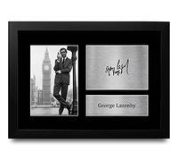 HWC Trading FR A4 George Lazenby James Bond On Her Majesty's Secret Service Cadeaux Imprimé Signé Autographe Photo pour les fans de cinéma - A4 Encadré