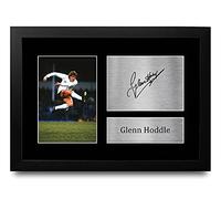 HWC Trading FR A4 Glenn Hoddle Tottenham Hotspurs Cadeaux imprimés photo autographe signée pour les fans de football et les supporters - A4 Encadré