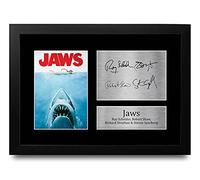 HWC Trading FR A4 Jaws Cadeaux Imprimé Signé Autographe Photo pour les fans de cinéma - A4 Encadré
