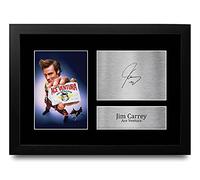 HWC Trading FR A4 Jim Carrey Ace Ventura Pet Detective Cadeaux Imprimé Signé Autographe Photo pour les fans de cinéma - A4 Encadré