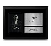 HWC Trading FR A4 Jon Bernthal The Punisher Cadeaux Imprimé Signé Autographe Photo pour les fans d’émissions de télévision - A4 Encadré