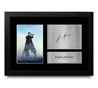 HWC Trading FR A4 Keanu Reeves The Matrix Neo Cadeaux Imprimé Signé Autographe Photo pour les fans de cinéma - A4 Encadré