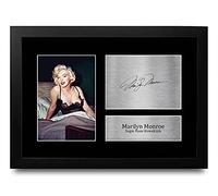 HWC Trading FR A4 Marilyn Monroe Some Like It Hot Cadeaux Imprimé Signé Autographe Photo pour les fans de cinéma - A4 Encadré