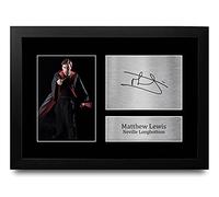 HWC Trading FR A4 Matthew Lewis Harry Potter Neville Longbottom Cadeaux Imprimé Signé Autographe Photo pour les fans de cinéma - A4 Encadré