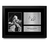 HWC Trading FR A4 Michael Keaton Beetlejuice Cadeaux Imprimé Signé Autographe Photo pour les fans de cinéma - A4 Encadré