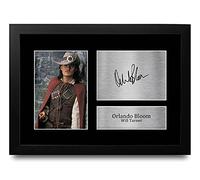 HWC Trading FR A4 Orlando Bloom Pirates of the Caribbean Cadeaux Imprimé Signé Autographe Photo pour les fans de cinéma - A4 Encadré