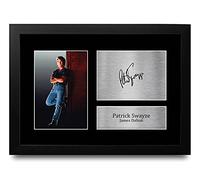HWC Trading FR A4 Patrick Swayze Roadhouse James Dalton Cadeaux Imprimé Signé Autographe Photo pour les fans de cinéma - A4 Encadré