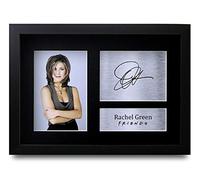 HWC Trading FR A4 Rachel Green Jennifer Aniston Cadeaux Imprimé Signé Autographe Photo pour les fans d’émissions de télévision - A4 Encadré