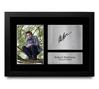 HWC Trading FR A4 Robert Pattinson Twilight Cadeaux Imprimé Signé Autographe Photo pour les fans de cinéma - A4 Encadré