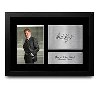 HWC Trading FR A4 Robert Redford Avengers Alexander Pierce Cadeaux Imprimé Signé Autographe Photo pour les fans de cinéma - A4 Encadré