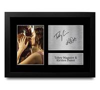 HWC Trading FR A4 Tobey Maguire & Kirsten Dunst Spider-Man Cadeaux Imprimé Signé Autographe Photo pour les fans de cinéma - A4 Encadré
