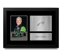 HWC Trading FR A4 Valtteri Bottas Kick Sauber Cadeaux imprimés photo autographe signée pour les fans de Formule 1 - A4 Encadré