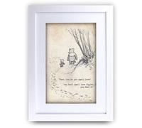 HWC Trading FR A4 Winnie the Pooh Spell Feel Love Cadeaux pour décorer la maison Idéal pour les chambres, les études et les salons - A4 Encadré