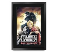HWC Trading Full Metal Alchemist Japanese Anime Cadeaux Imprimé Affiche autographe signée pour les fans de télévision - A3 Encadré